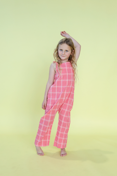 【GROWN】Cotton Check Playsuit  オーバーオール 12-18m,18-24m,2-3y,3-4y（Sub Image-3） | Coucoubebe/ククベベ