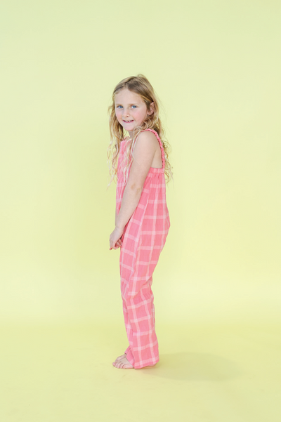 【GROWN】Cotton Check Playsuit  オーバーオール 12-18m,18-24m,2-3y,3-4y（Sub Image-4） | Coucoubebe/ククベベ