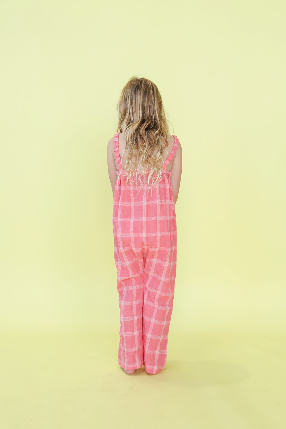 【GROWN】Cotton Check Playsuit  オーバーオール 12-18m,18-24m,2-3y,3-4y  | Coucoubebe/ククベベ