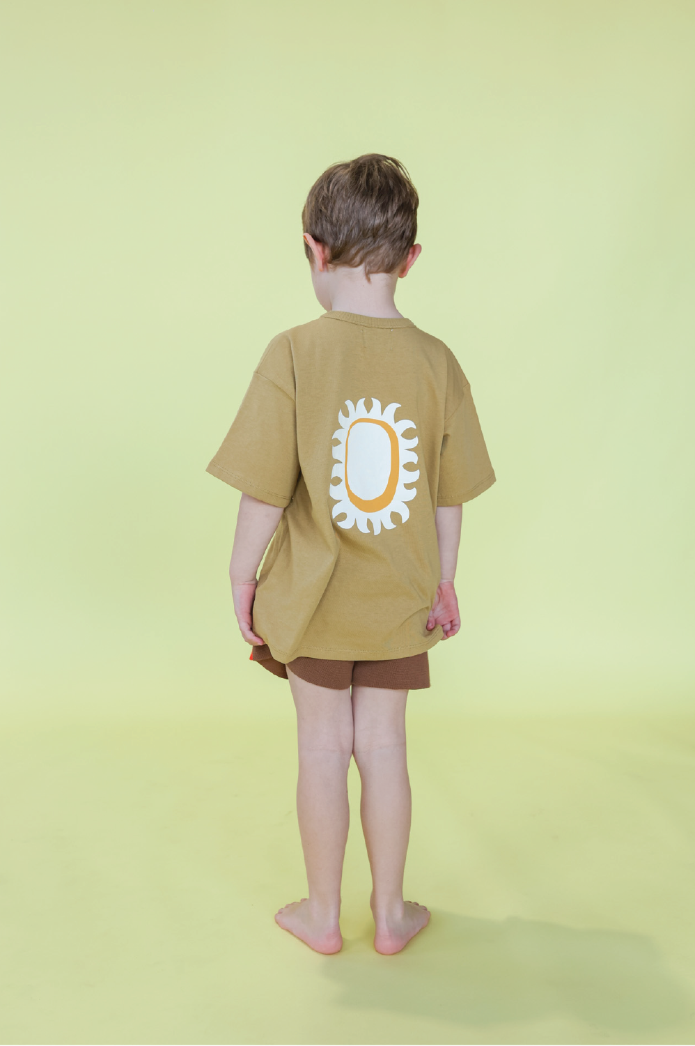 【GROWN】Organic Sunshine Tee Mustard Tシャツ 12-18m,18-24m,2-3y,3-4y  | Coucoubebe/ククベベ