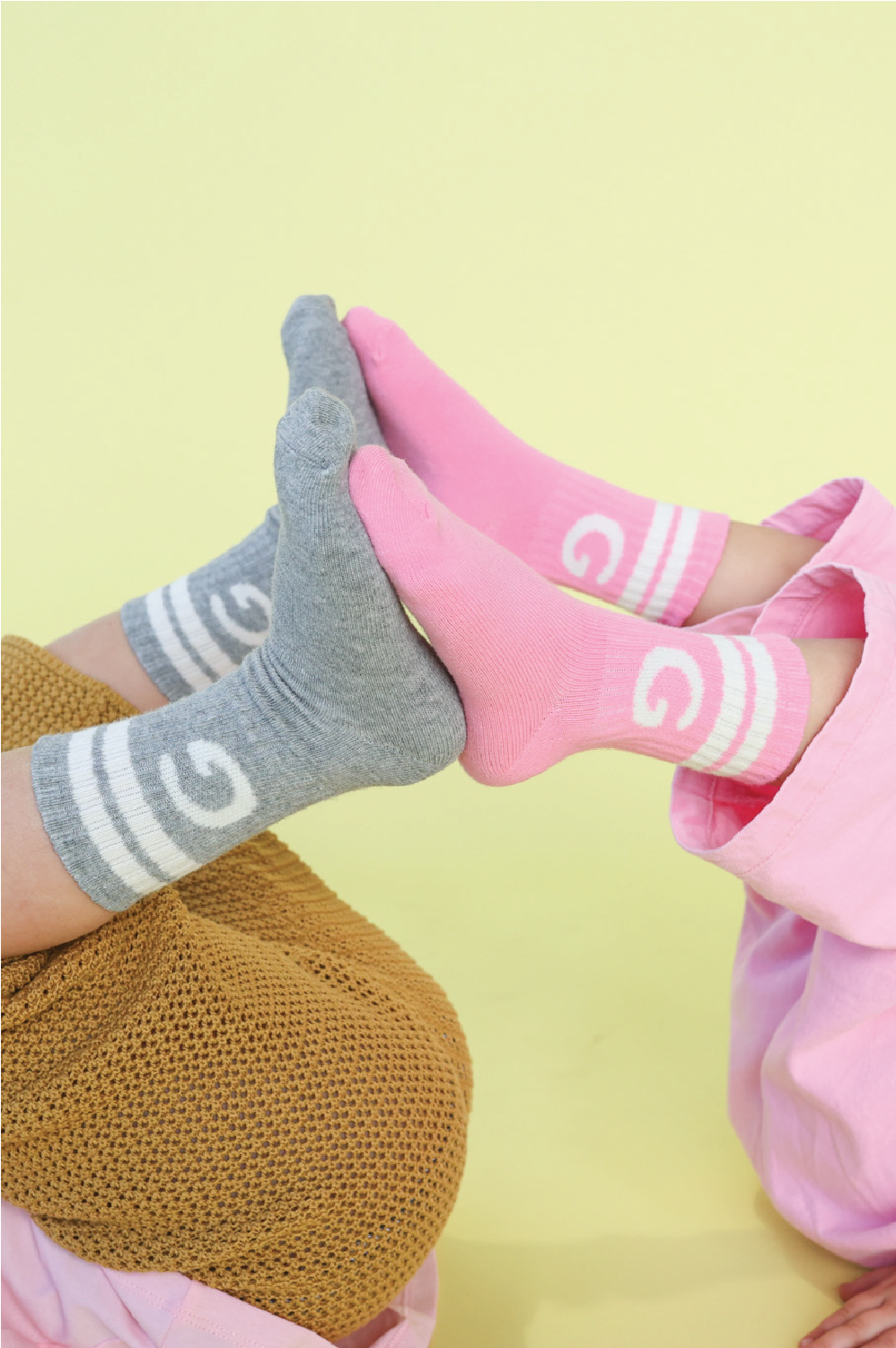 【GROWN】Stripe Logo Socks Candy 靴下 1-2y,2-4y  | Coucoubebe/ククベベ