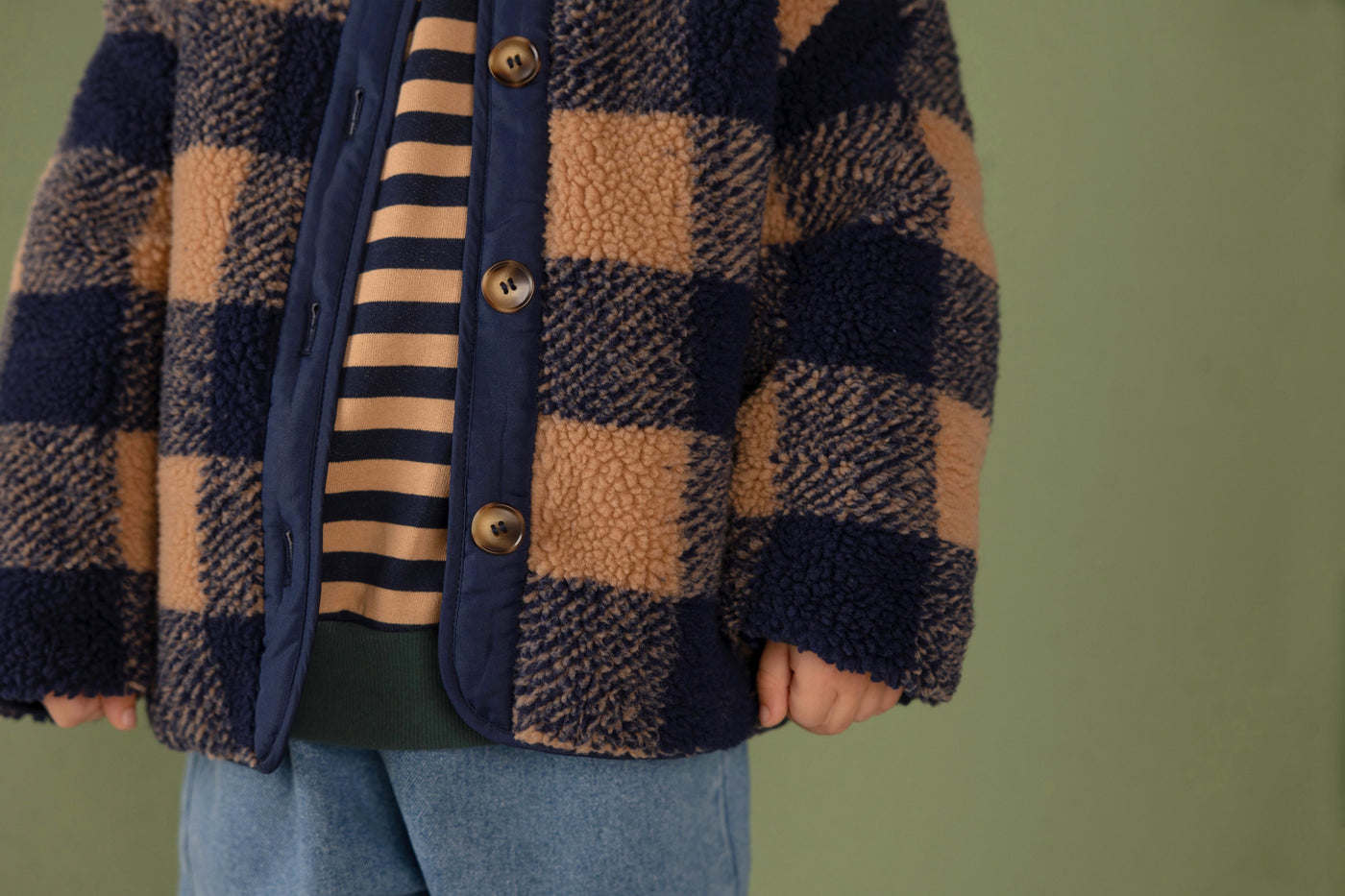 【nixnut】Check Jacket Navy Checkered ジャケット 86/92,98/104,110/116  | Coucoubebe/ククベベ