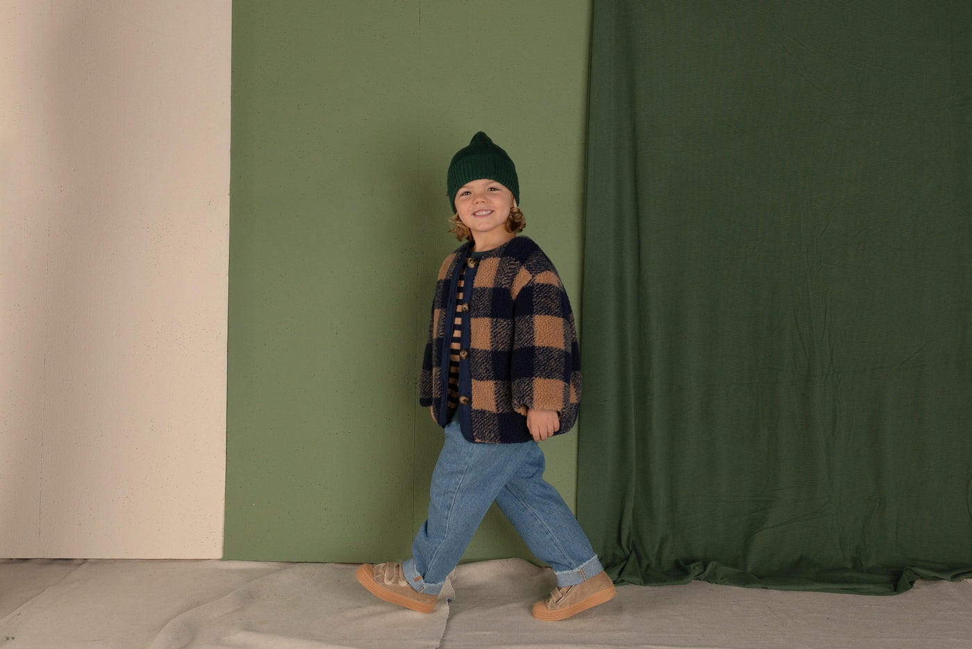【nixnut】Check Jacket Navy Checkered ジャケット 86/92,98/104,110/116  | Coucoubebe/ククベベ
