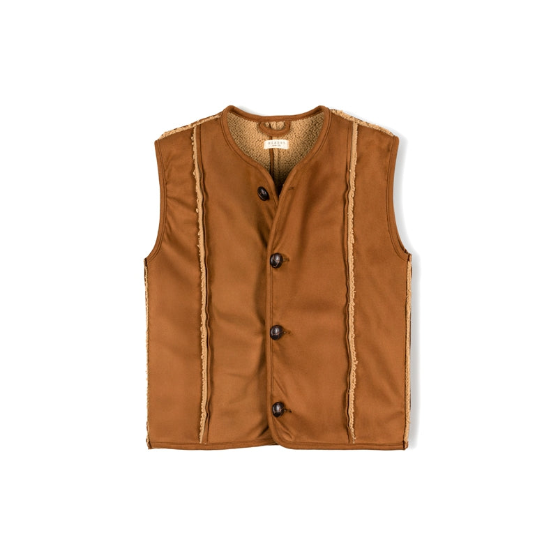 【nixnut】Os Bodywarmer Caramel ベスト 74/80,86/92,98/104  | Coucoubebe/ククベベ