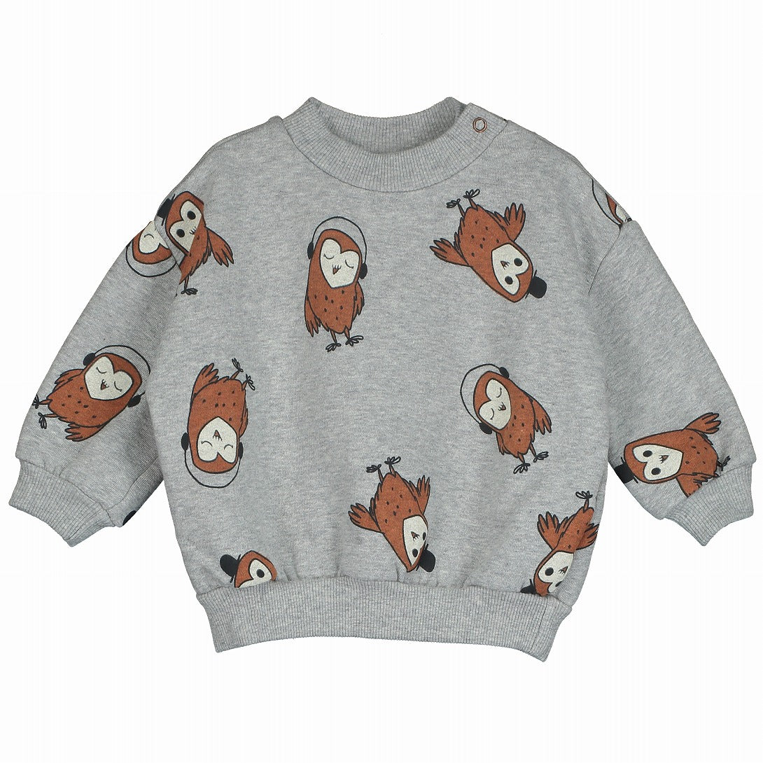 【lotiё kids】BABY SWEAT GREY MELANGE スウェット 12/18m,18/24m  | Coucoubebe/ククベベ