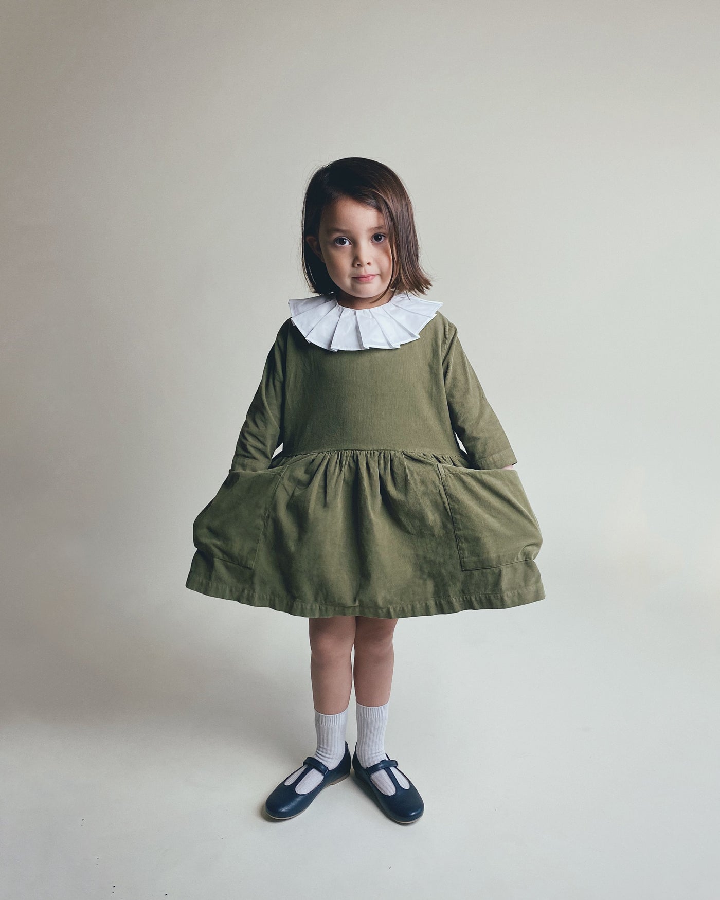 【AS WE GROW】Pleated Collar White つけ襟  | Coucoubebe/ククベベ
