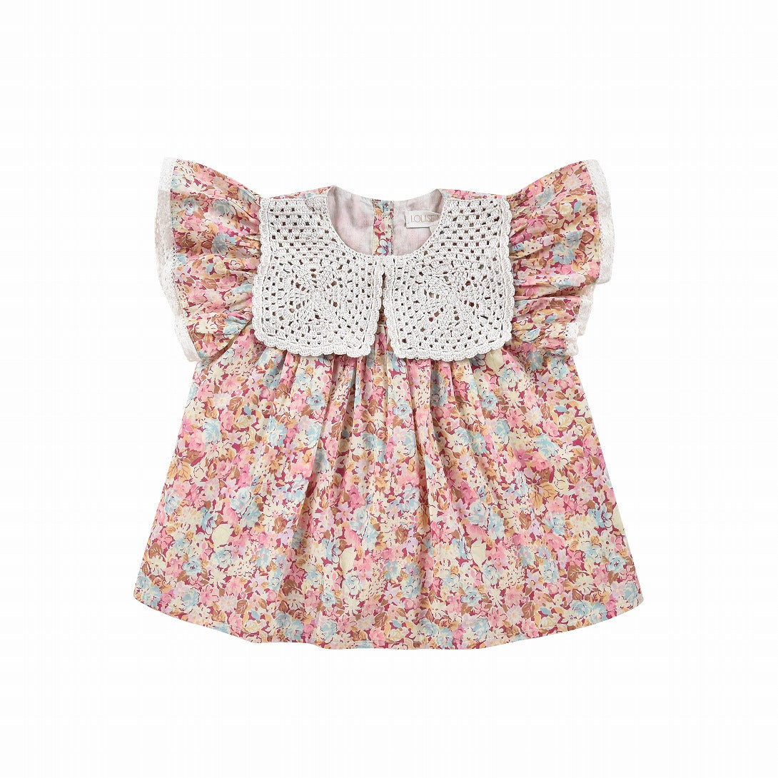 【LOUISE MISHA】【30%OFF】Dress Warisa Pink Sweet Pastel ワンピース 24m,3y,4y  | Coucoubebe/ククベベ
