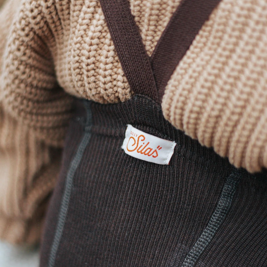 【SILLY Silas】Wooly Warmy Footless Collection Espresso Brown レギンス 6-12m,1-2y,2-3y  | Coucoubebe/ククベベ