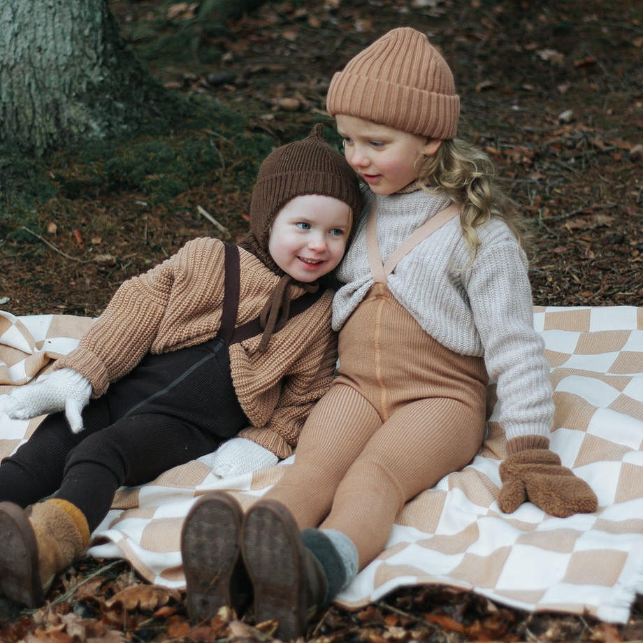 【SILLY Silas】Wooly Warmy Footless Collection Espresso Brown レギンス 6-12m,1-2y,2-3y  | Coucoubebe/ククベベ