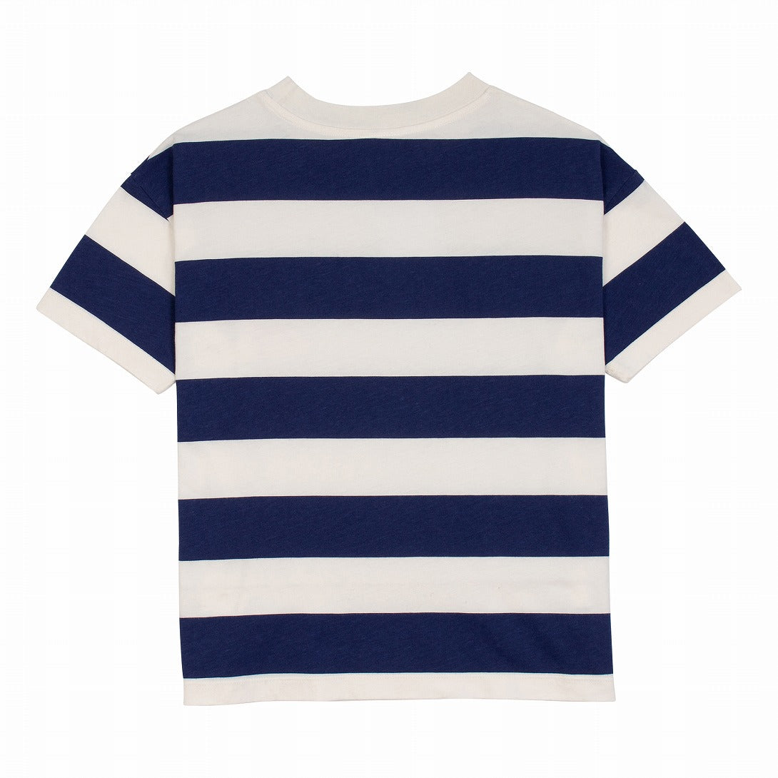 【WYNKEN】【30%OFF】Wide Stripe Tee Ecru/Navy Tシャツ 3Y,4Y,6Y  | Coucoubebe/ククベベ