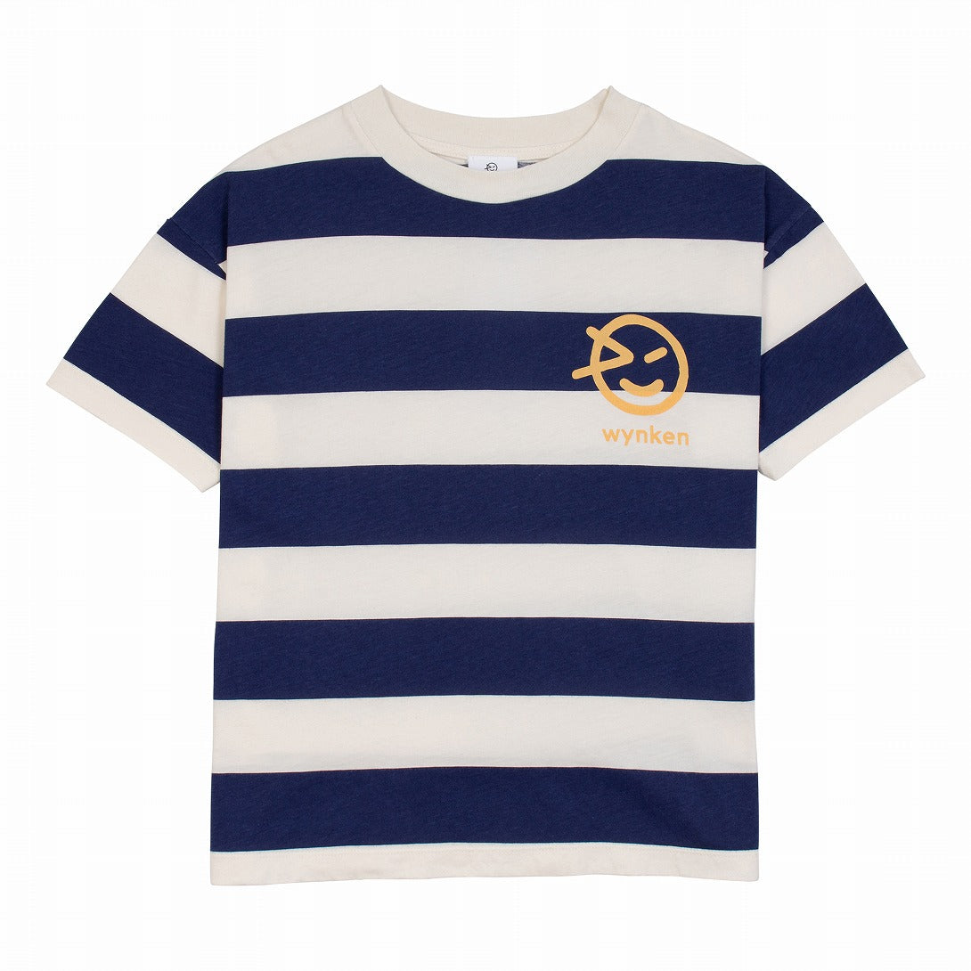 【WYNKEN】【30%OFF】Wide Stripe Tee Ecru/Navy Tシャツ 3Y,4Y,6Y  | Coucoubebe/ククベベ