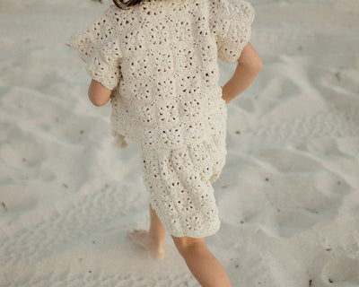 【son and daughter】Alba Crochet Vest ベスト 6-12m,1-2y,3-4y（Sub Image-5） | Coucoubebe/ククベベ