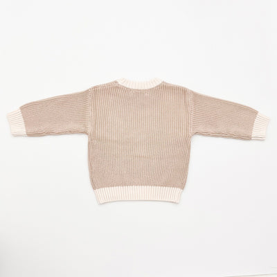 【BELLE&SUN】【30%OFF】TwoTone Knitted Sweater 長袖ニット 6-12M,1Y,2Y（Sub Image-2） | Coucoubebe/ククベベ