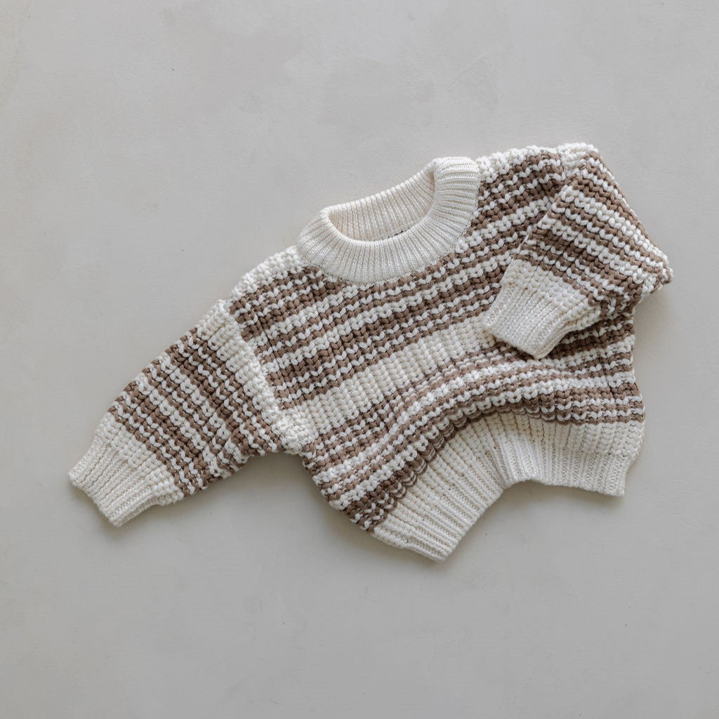 【BELLE&SUN】【30%OFF】Knit Sweater Cedar Stripe セーター 12-18m,18-24m,2-3y  | Coucoubebe/ククベベ
