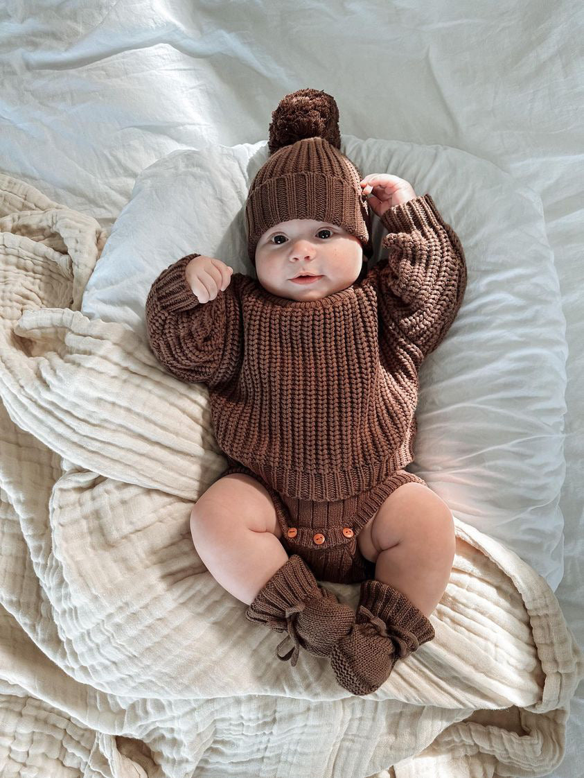 【BELLE&SUN】【40%OFF】Chunky Knitted Sweater 長袖ニット 6-12M,1Y,2Y  | Coucoubebe/ククベベ