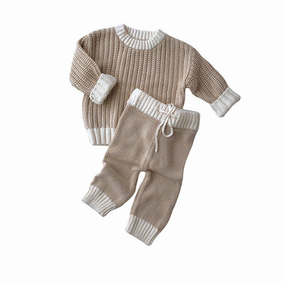【BELLE&SUN】【30%OFF】TwoTone Knitted Sweater 長袖ニット 6-12M,1Y,2Y（Sub Image-6） | Coucoubebe/ククベベ