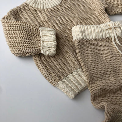 【BELLE&SUN】【30%OFF】TwoTone Knitted Sweater 長袖ニット 6-12M,1Y,2Y（Sub Image-7） | Coucoubebe/ククベベ