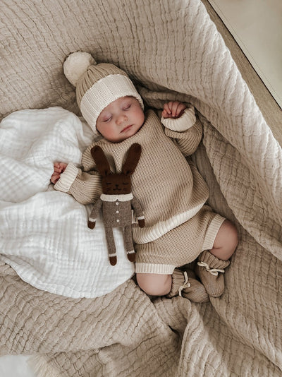 【BELLE&SUN】【30%OFF】TwoTone Knitted Sweater 長袖ニット 6-12M,1Y,2Y（Sub Image-8） | Coucoubebe/ククベベ