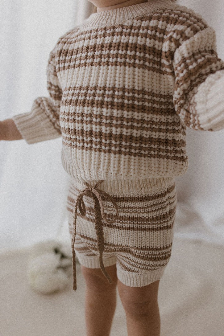 【BELLE&SUN】【30%OFF】Knit Sweater Cedar Stripe セーター 12-18m,18-24m,2-3y  | Coucoubebe/ククベベ