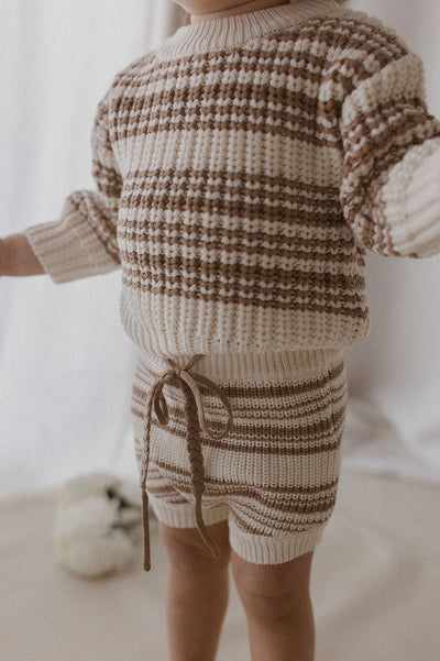 【BELLE&SUN】【30%OFF】Knit Sweater Cedar Stripe セーター 12-18m,18-24m,2-3y（Sub Image-6） | Coucoubebe/ククベベ