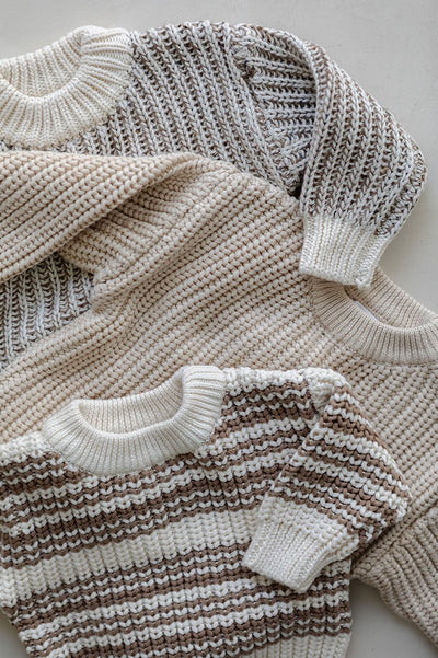 【BELLE&SUN】【30%OFF】Knit Sweater Cedar Stripe セーター 12-18m,18-24m,2-3y（Sub Image-9） | Coucoubebe/ククベベ
