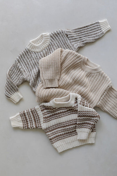 【BELLE&SUN】【30%OFF】Knit Sweater Cedar Stripe セーター 12-18m,18-24m,2-3y（Sub Image-10） | Coucoubebe/ククベベ