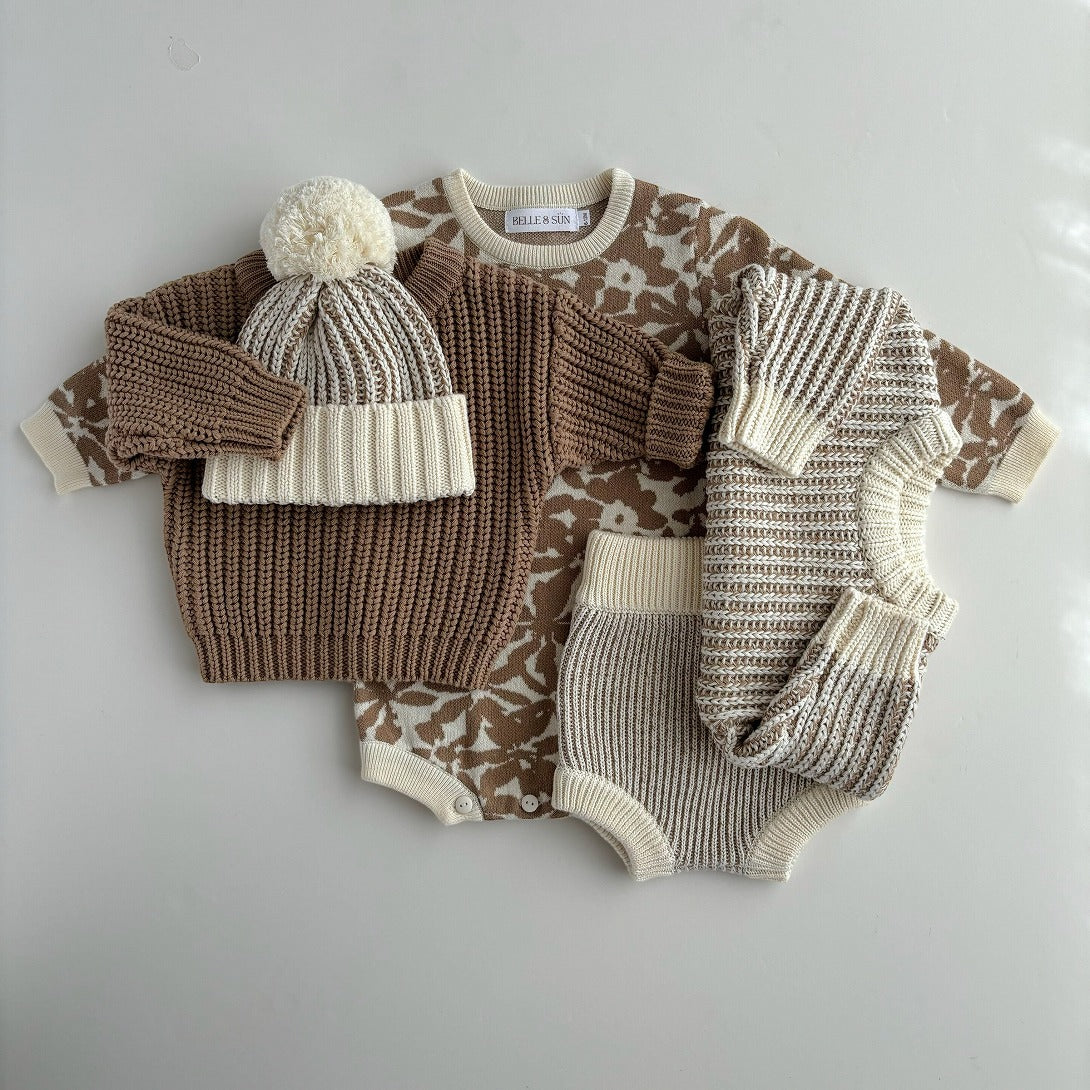 【BELLE&SUN】【30%OFF】Knit Sweater Waterlily セーター 12-18m,18-24m,2-3y,3-4y  | Coucoubebe/ククベベ