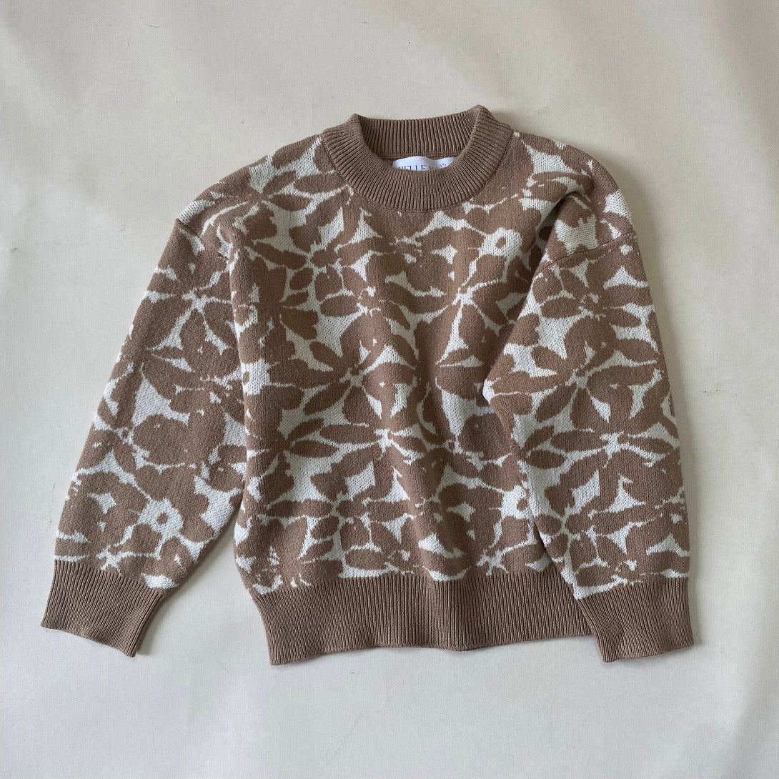 【BELLE&SUN】【30%OFF】Knit Sweater Waterlily セーター 12-18m,18-24m,2-3y,3-4y  | Coucoubebe/ククベベ