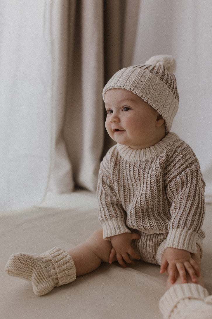 【BELLE&SUN】【30%OFF】Knit Sweater Pebble セーター 12-18m,18-24m,2-3y  | Coucoubebe/ククベベ