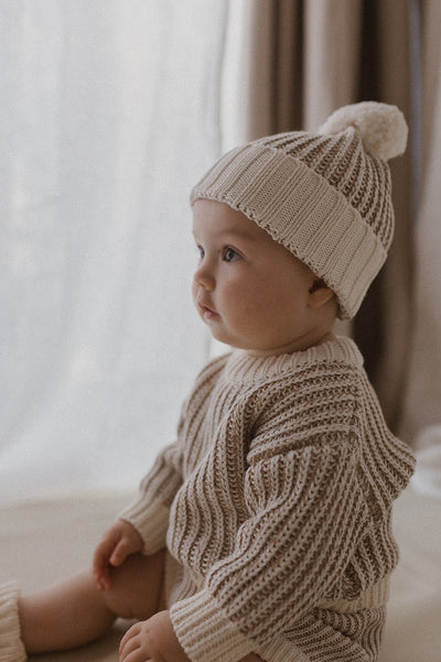 【BELLE&SUN】【30%OFF】Knit Sweater Pebble セーター 12-18m,18-24m,2-3y（Sub Image-8） | Coucoubebe/ククベベ