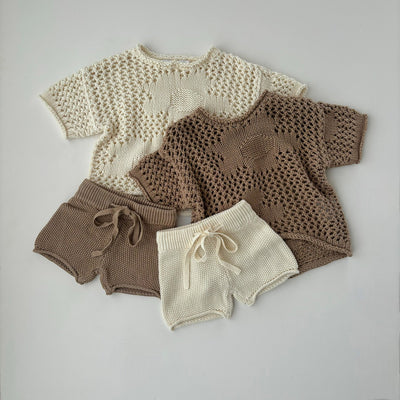 【BELLE&SUN】【30%OFF】Crochet Shorts Natural ショートパンツ 12-18m,18-24m,2-3y,3-4y（Sub Image-3） | Coucoubebe/ククベベ