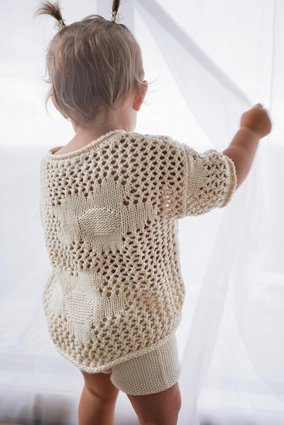 【BELLE&SUN】【30%OFF】Crochet Tee Natural Tシャツ 1y,2y,3y,4y（Sub Image-11） | Coucoubebe/ククベベ