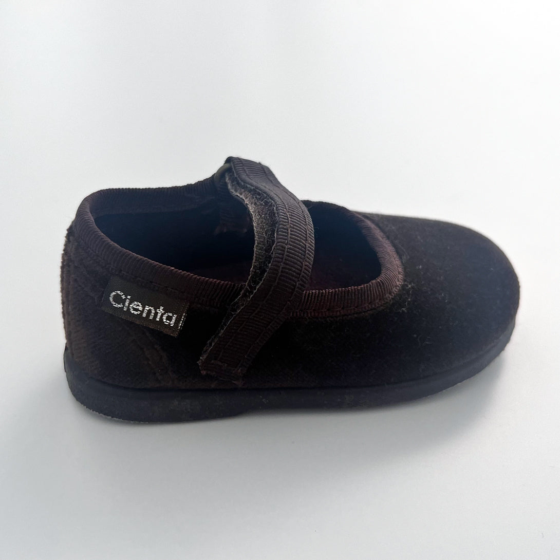 【Cienta】ベロアストラップシューズ MARRON size20-25  | Coucoubebe/ククベベ