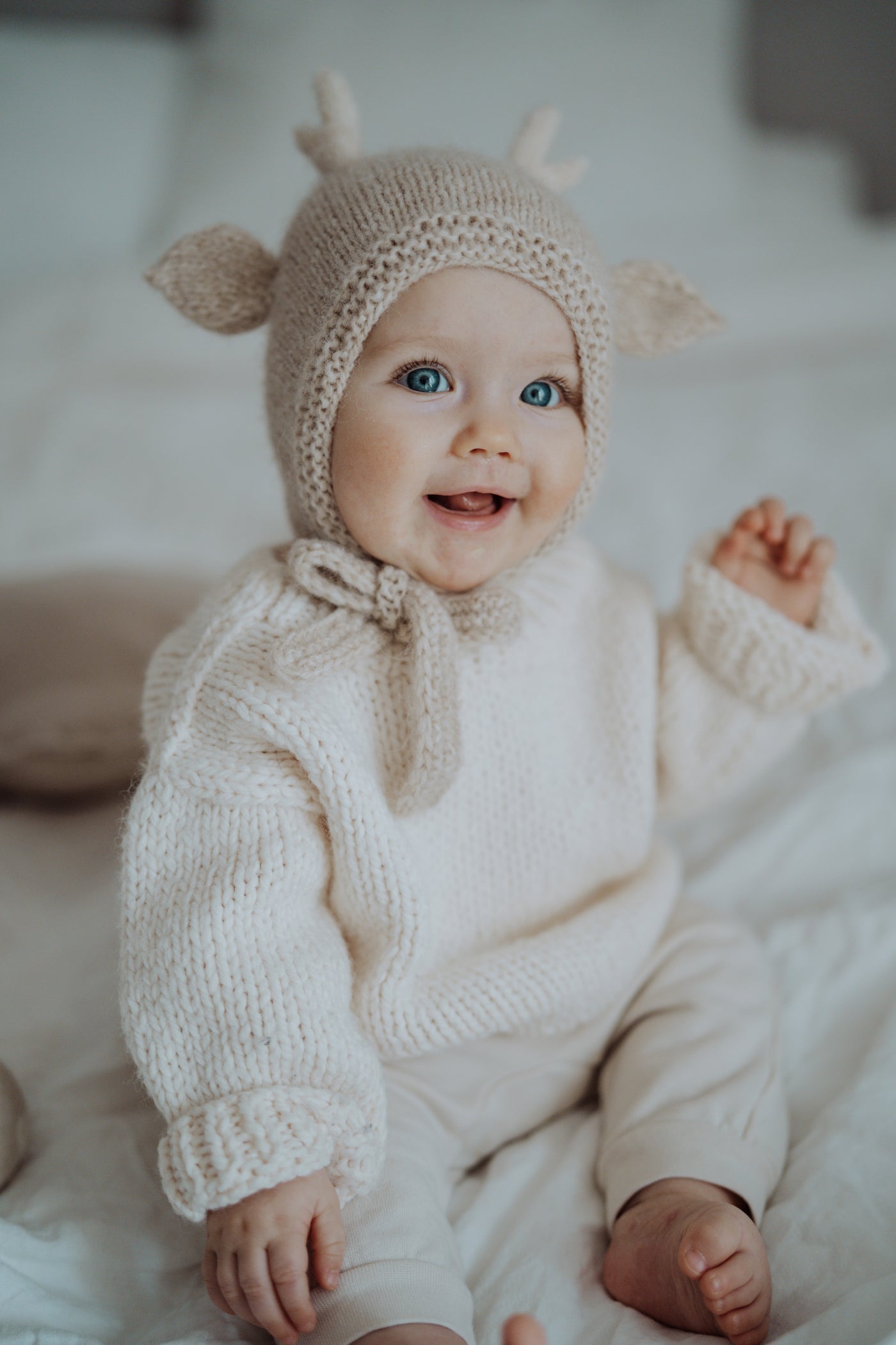 【Bambolina】deer bonnet sand ディアボンネット  | Coucoubebe/ククベベ