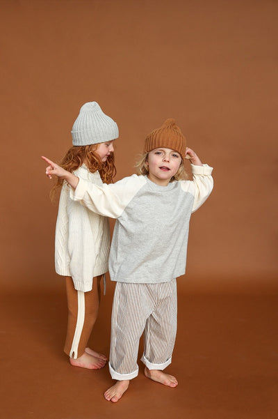 【GROWN】Ribbed Pixie Beanie Toast 帽子 S,M,L（Sub Image-5） | Coucoubebe/ククベベ