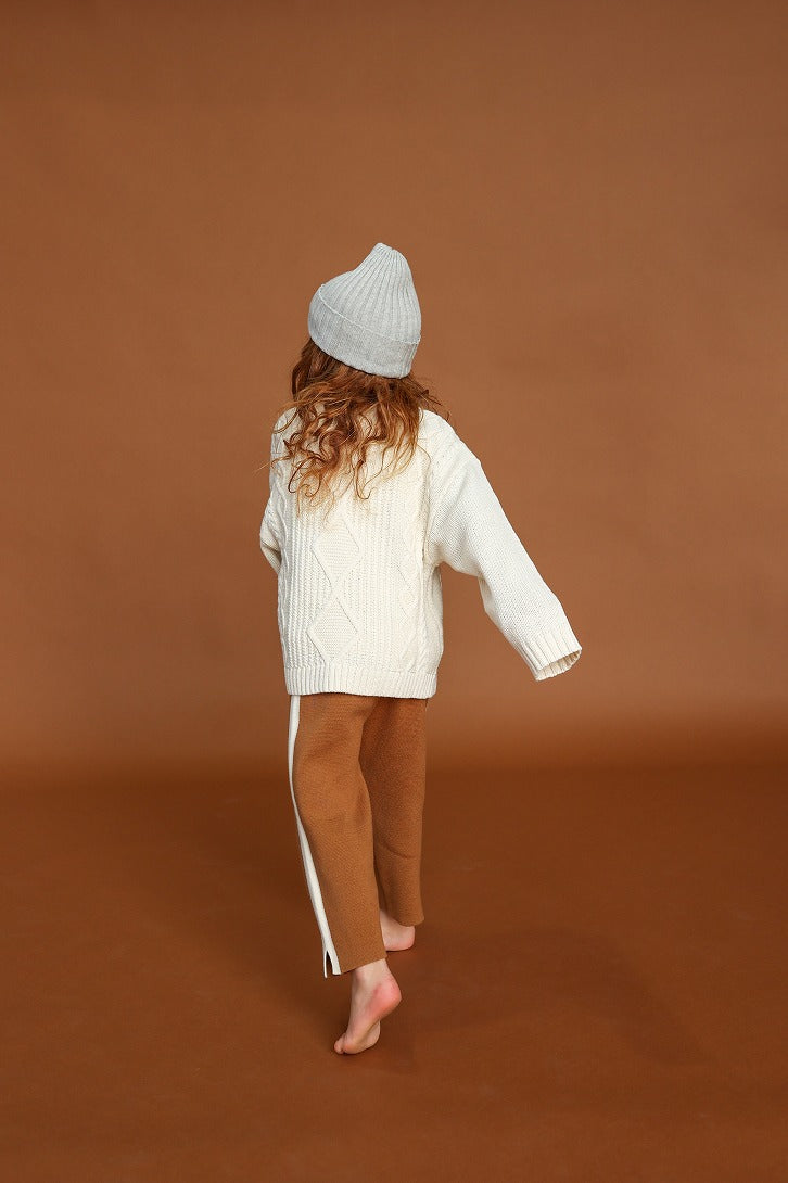 【GROWN】Ribbed Pixie Beanie Grey Marle 帽子 S,M,L  | Coucoubebe/ククベベ