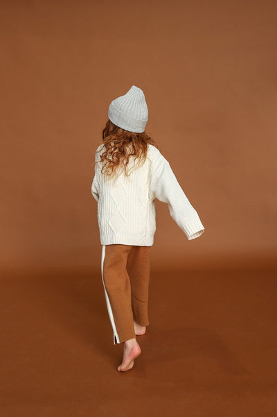 【GROWN】Ribbed Pixie Beanie Grey Marle 帽子 S,M,L（Sub Image-3） | Coucoubebe/ククベベ