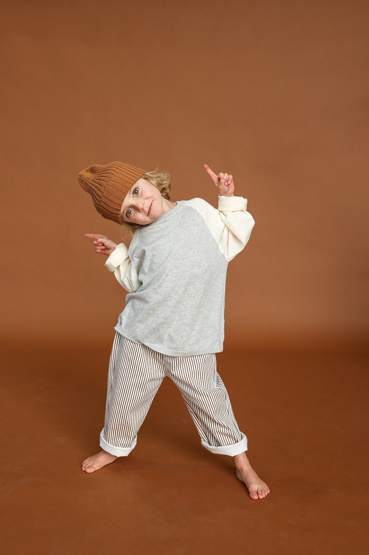 【GROWN】Ribbed Pixie Beanie Toast 帽子 S,M,L  | Coucoubebe/ククベベ