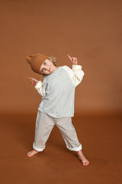 【GROWN】Ribbed Pixie Beanie Toast 帽子 S,M,L（Sub Image-3） | Coucoubebe/ククベベ
