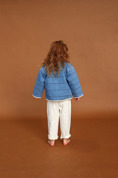 【GROWN】Quilted Reversible Jacket Denim&Garden ジャケット 12-18m,18-24m,2-3y,3-4y（Sub Image-6） | Coucoubebe/ククベベ