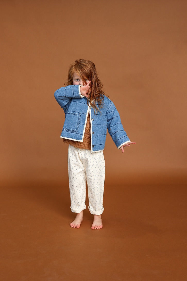 【GROWN】Quilted Reversible Jacket Denim&Garden ジャケット 12-18m,18-24m,2-3y,3-4y  | Coucoubebe/ククベベ