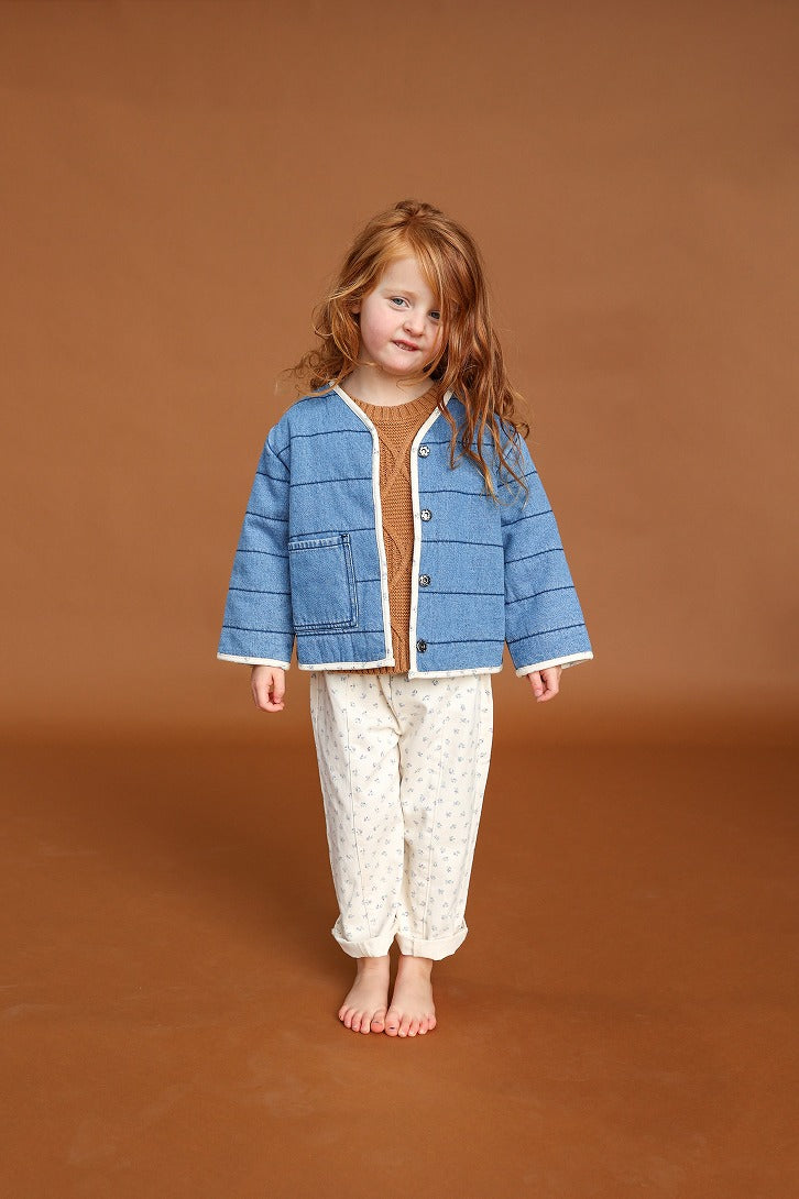【GROWN】Quilted Reversible Jacket Denim&Garden ジャケット 12-18m,18-24m,2-3y,3-4y  | Coucoubebe/ククベベ