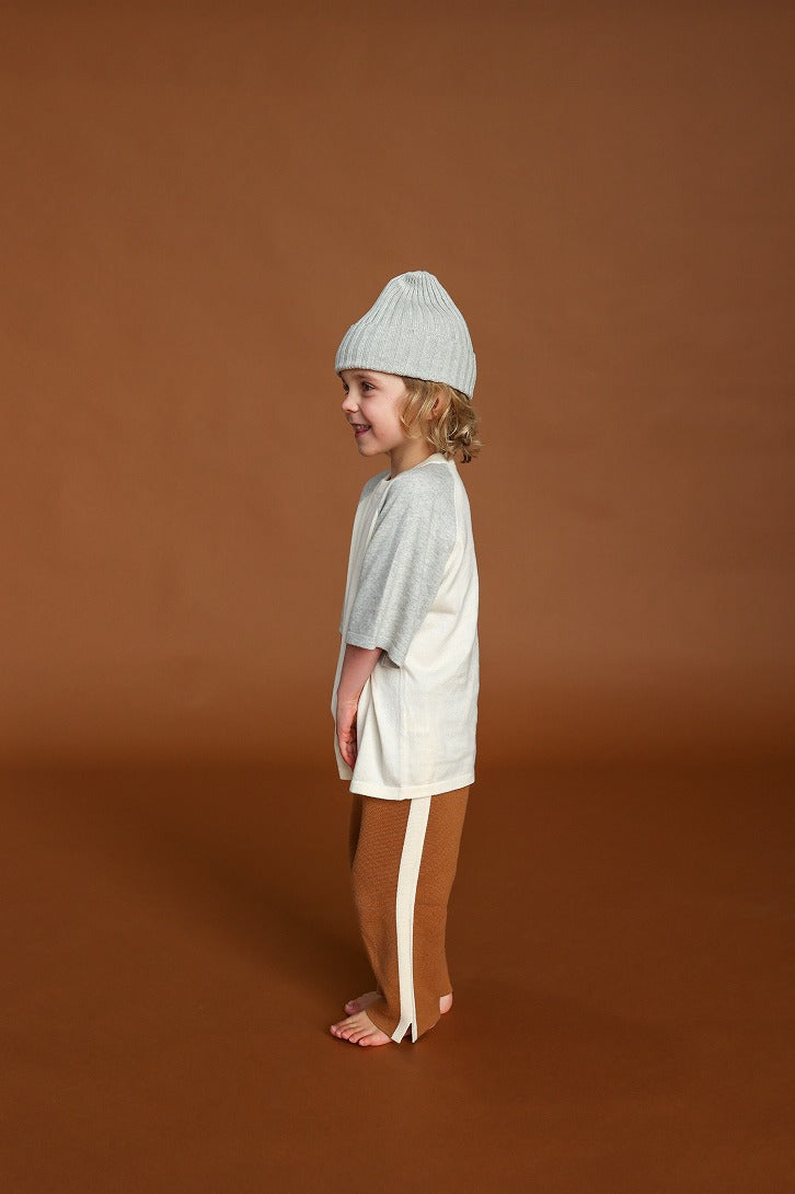 【GROWN】Ribbed Pixie Beanie Grey Marle 帽子 S,M,L  | Coucoubebe/ククベベ