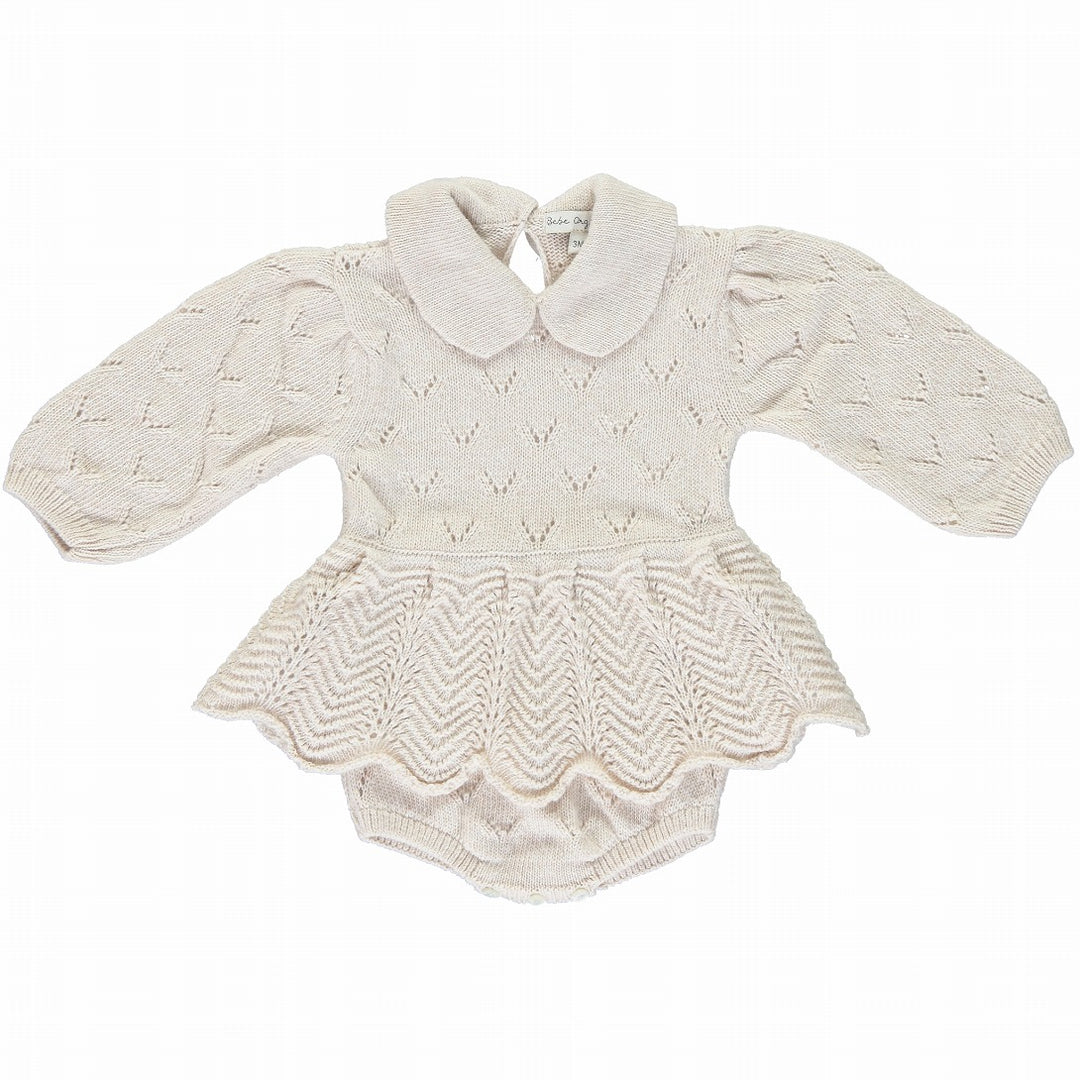 Bebe Organic】【40%OFF】Eva Romper Natural ロンパース 9m,12m,18m | Coucoubebe/ククベベ