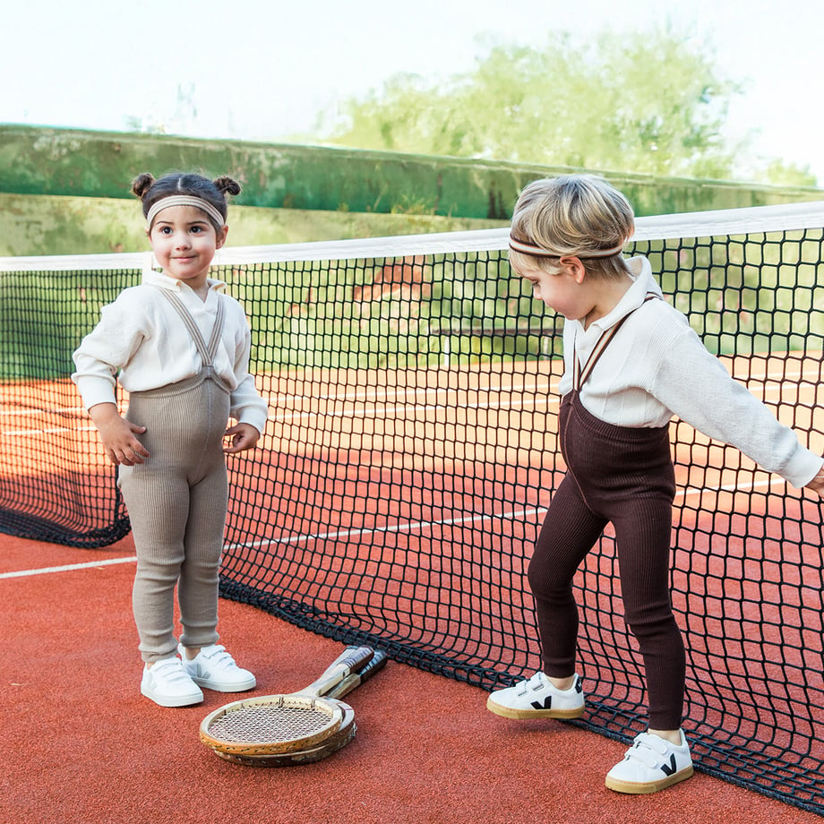 【SILLY Silas】Footless Collection Oyster Grey Striped レギンス 6-12m,1-2y,2-3y  | Coucoubebe/ククベベ