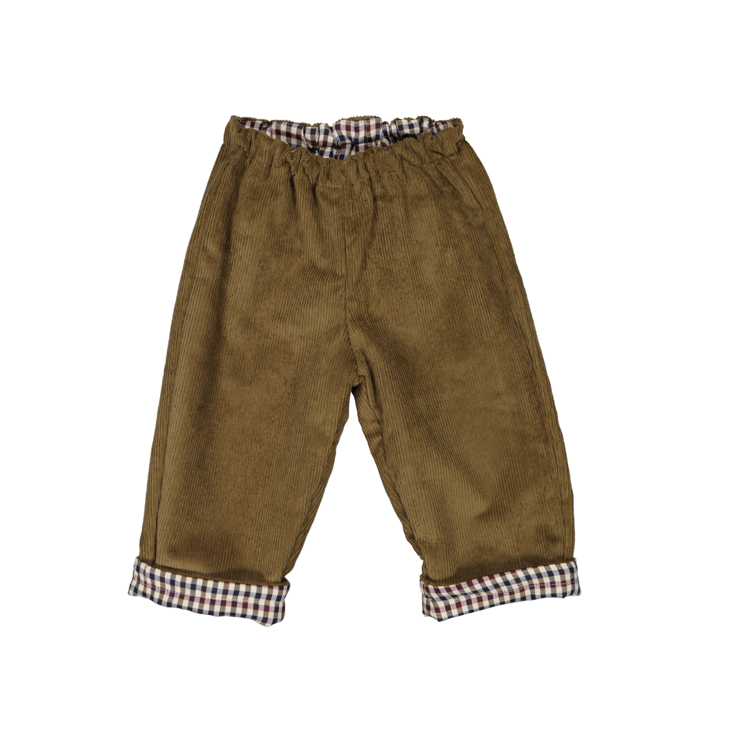 【LOIR Paris】Pantalon NINI réversible Velours camel パンツ 12m,18m,24m,36m  | Coucoubebe/ククベベ