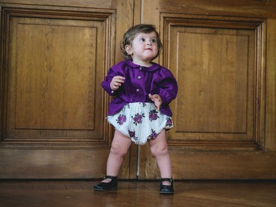【LOIR Paris】Bloomer ALICE PEONIES & STRIPES ブルマ 12m,18m,24m（Sub Image-3） | Coucoubebe/ククベベ