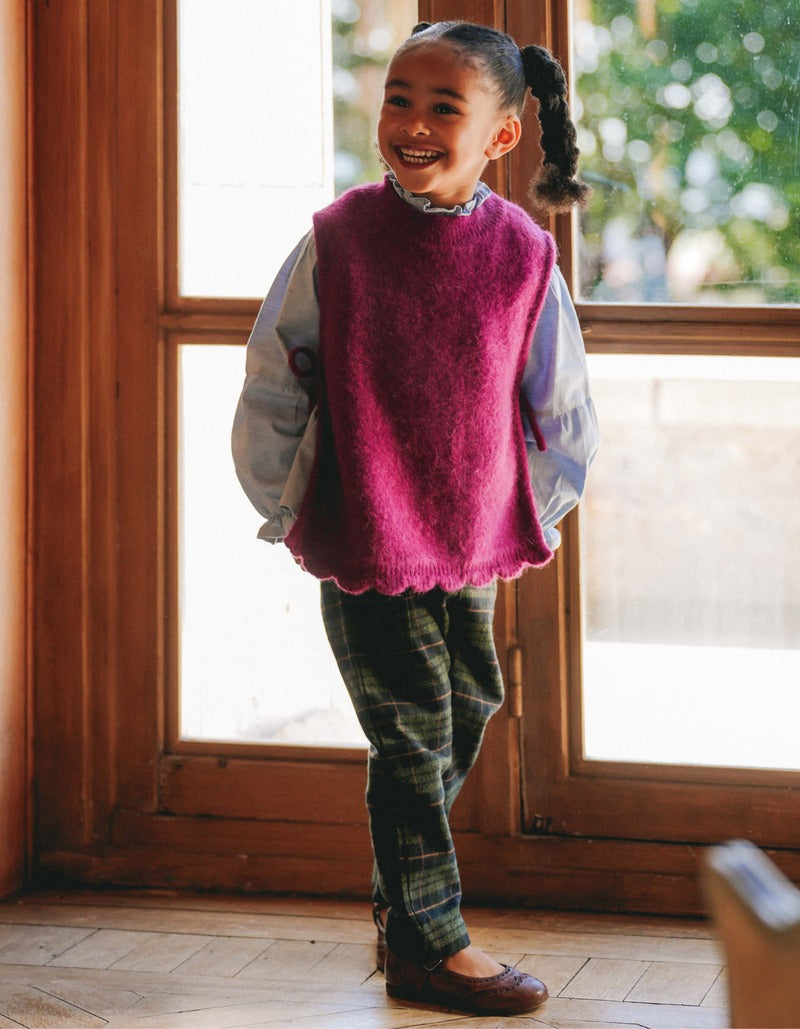 【LOIR Paris】Pull JULIETTE BORDEAUX WOOL ベスト 24m,36m  | Coucoubebe/ククベベ