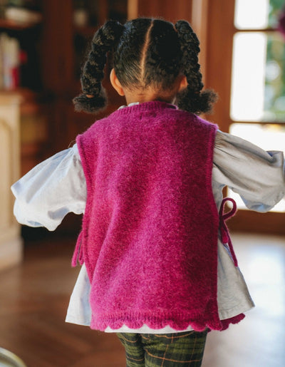 【LOIR Paris】Pull JULIETTE BORDEAUX WOOL ベスト 24m,36m（Sub Image-5） | Coucoubebe/ククベベ