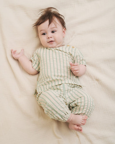 【garbo&friends】【30%OFF】Stripe Emerald Top Baby Tシャツ 2-6m,6-12m（Sub Image-3） | Coucoubebe/ククベベ